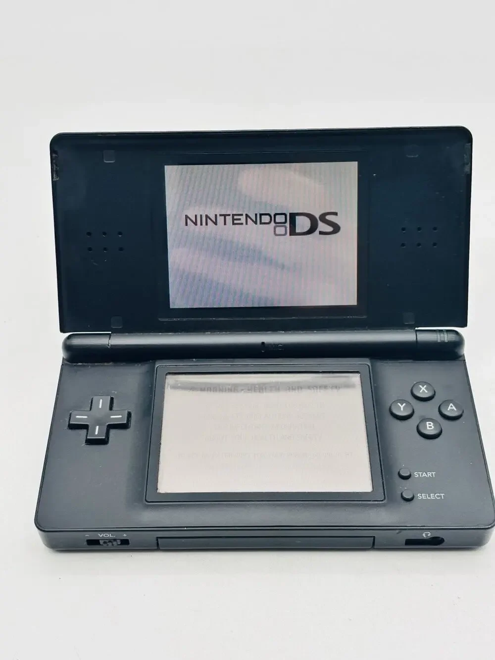 Nintendo DS Lite Black Console USG-001 w/ Stylus *NO CHARGER* Tested and Works